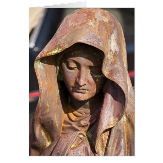 Flea Market Card - Hooded Female Statue (Front)