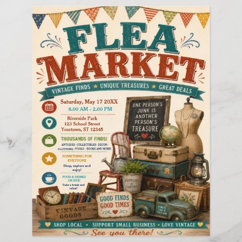 Flea Market Poster Flyer