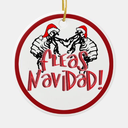 Fleas Navidad - Dancing Christmas Fleas Ceramic Ornament