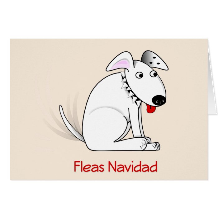 Fleas Navidad Humorous Dog Christmas Card