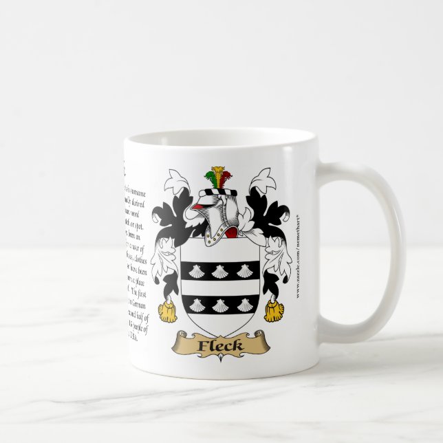 Fleck, the Origin, the Meaning and the Crest Coffee Mug (Right)