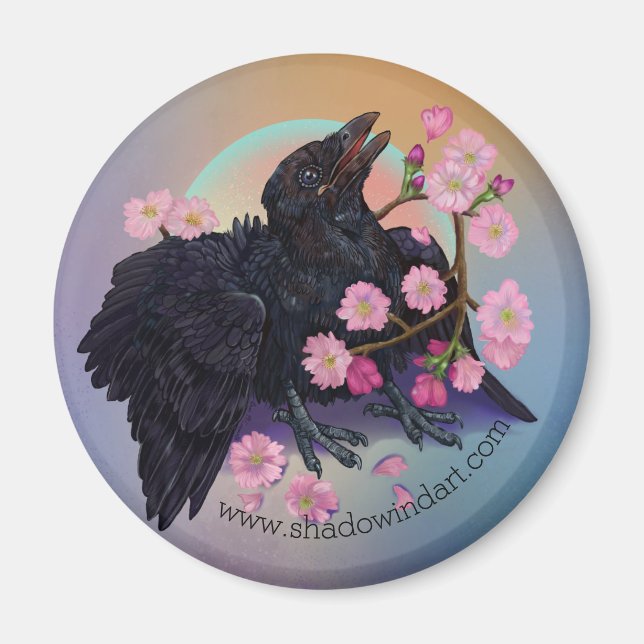 Fledgling Crow Magnet (Front)