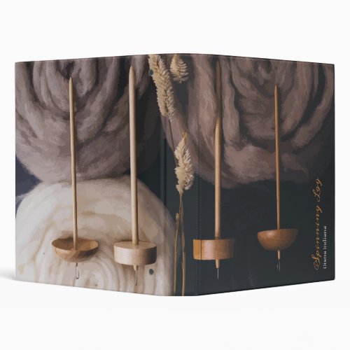 Fleece and Drop Spindles 3 Ring Binder