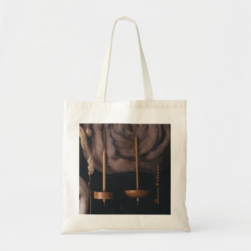 Fleece and Drop Spindles Tote Bag