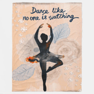 Fleece Blanket( 3 sizes avail ) dancing ballerina Blanket