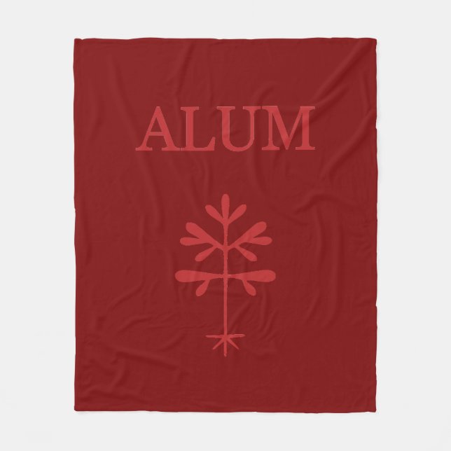 Fleece Blanket, Alum Red (Front)