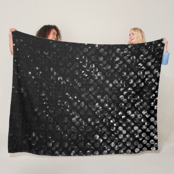 Fleece Blanket Black Crystal Bling Strass by Medusa81 at Zazzle