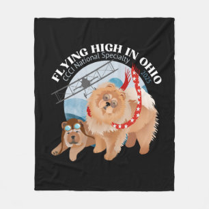 FLEECE BLANKET - BLACK WITH 2025 LOGO