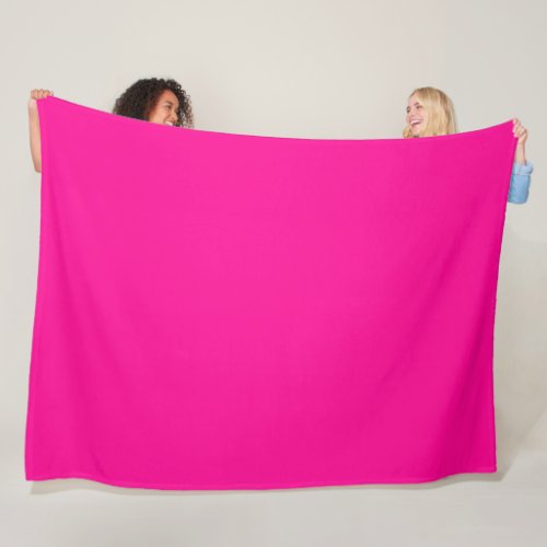 Fleece Blanket Bright Pink