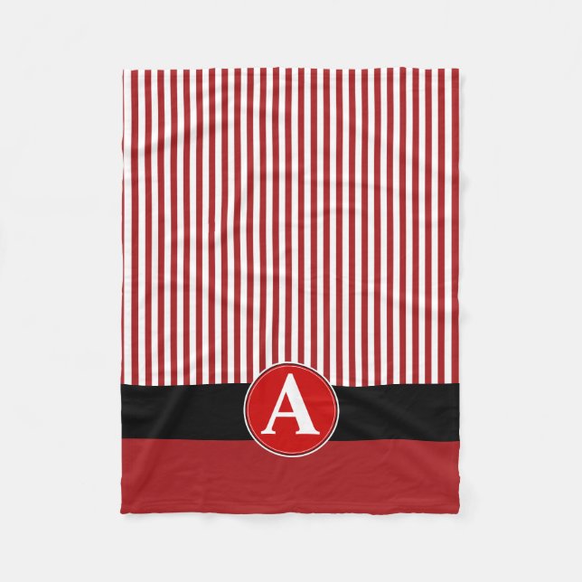 Fleece Blanket, Custom Monogram (Front)