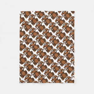 Fleece Blanket/Cute Monkeys Blanket