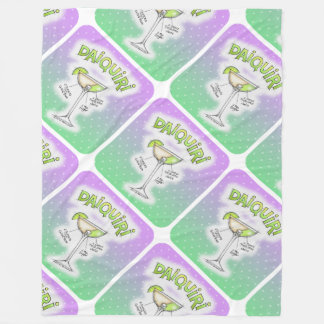 FLEECE BLANKET - DAIQUIRI RECIPE COCKTAIL ART