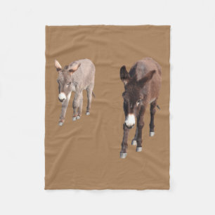Fleece blanket, donkeys, wildlife gifts