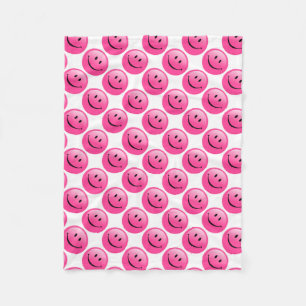Fleece Blanket/Emoticons-Smiley faces