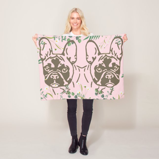 Fleece blanket French Bulldog (In Situ)
