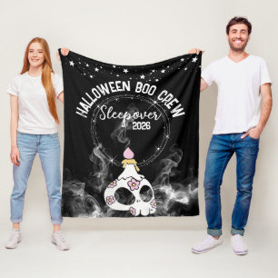 Fleece Blanket Halloween Boo Crew Skullebration