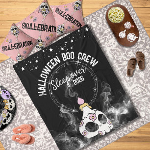 Fleece Blanket Halloween Boo Crew Skullebration
