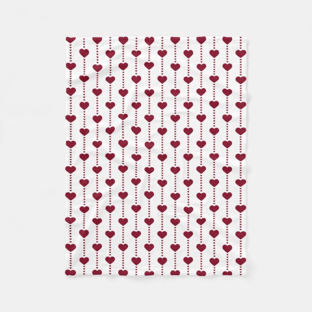 Fleece Blanket/Hearts Blanket (Front)