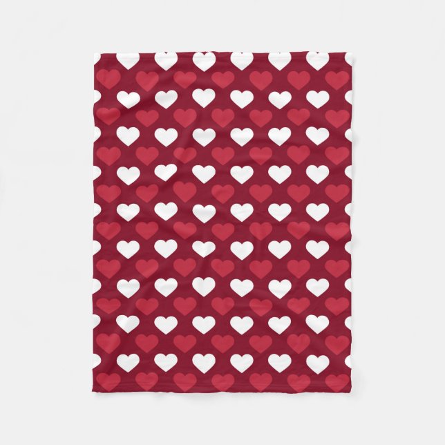 Fleece Blanket/Hearts Blanket (Front)