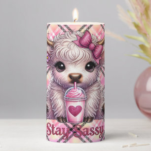 Fleece Blanket Pillar Candle