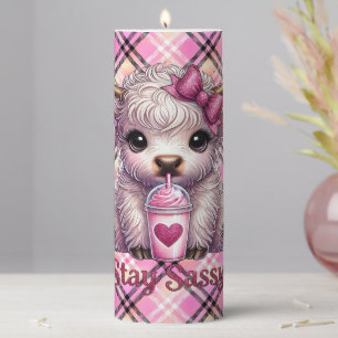 Fleece Blanket Pillar Candle