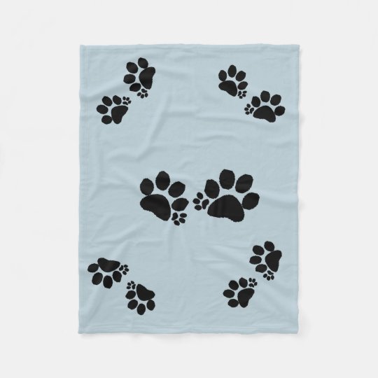 Fleece Blanket Polydactyl Paw Prints