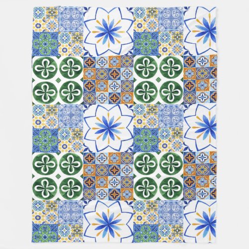 Fleece Blanket Portuguese tiles