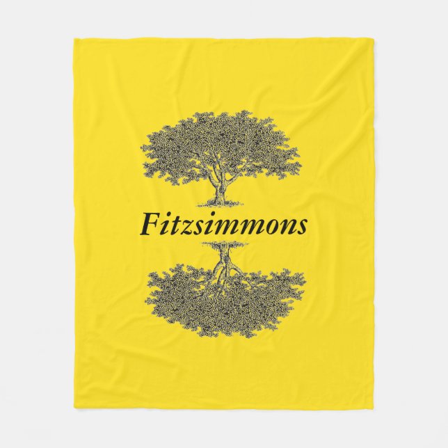 Fleece Blanket - Reflected Trees (Front)