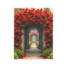 Fleece Blanket (Rose Tunnel)