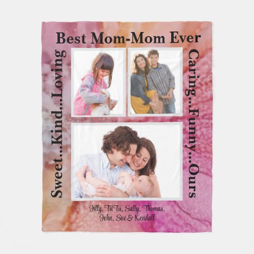 Fleece Blanket "Shades of Love" Photo Blanket