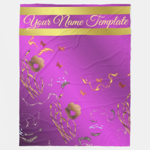 Fleece Blanket,temlate, floral holiday, elegant, Blanket
