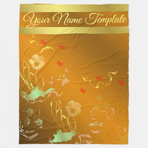 Fleece Blanket,temlate, floral holiday, elegant, , Blanket