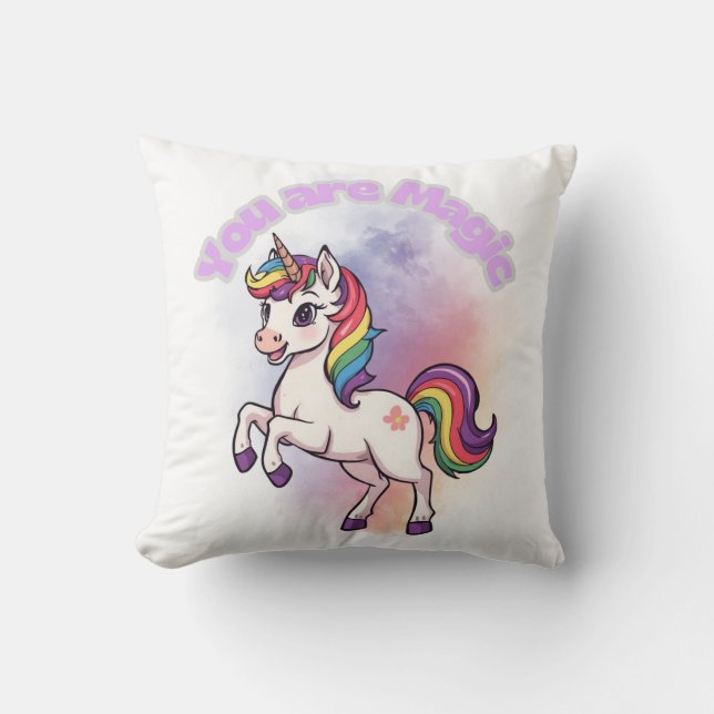 Fleece Blanket Throw Pillow (Front)