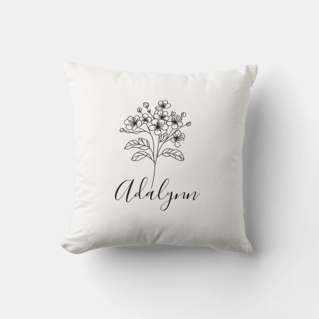 Fleece Blanket Throw Pillow (Front)