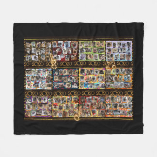 Fleece blanket with All collages