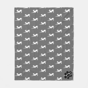 Fleece Blanket with Italian Greyhound
