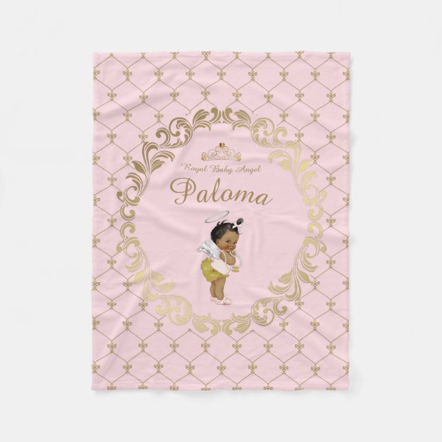 Fleece blankets,baby shower, baby girl,princess, blanket (Front)