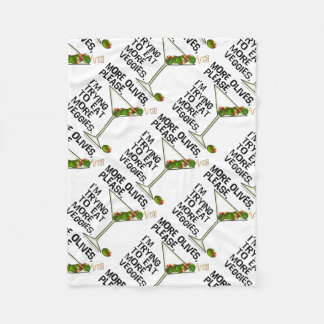 FLEECE BLANKETS - More Olives. Eating Veggies!