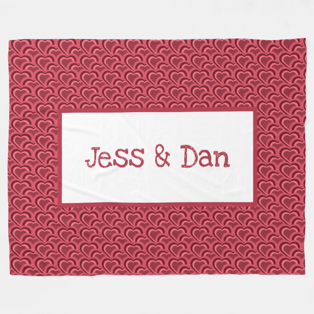Fleece Couple Blanket (Front (Horizontal))