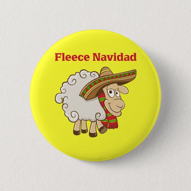 Fleece Navidad Button (Front)