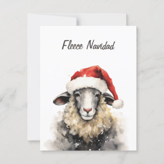 Fleece Navidad Christmas Greeting Card