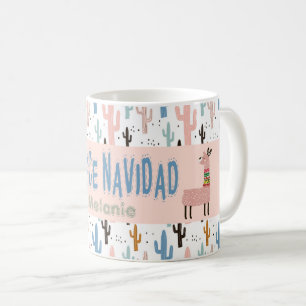 Fleece Navidad Christmas Llamas Coffee Mug