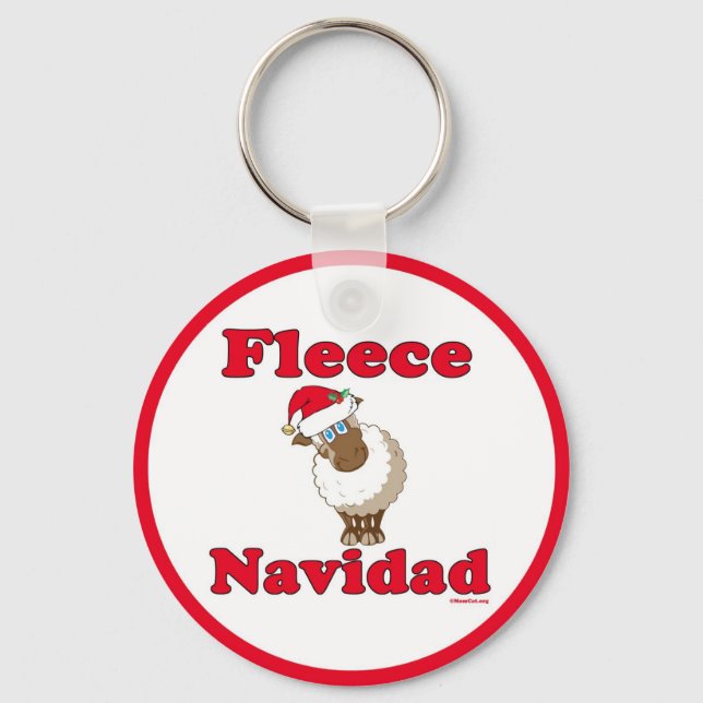 Fleece Navidad: Home & Auto: Key Chain (Front)
