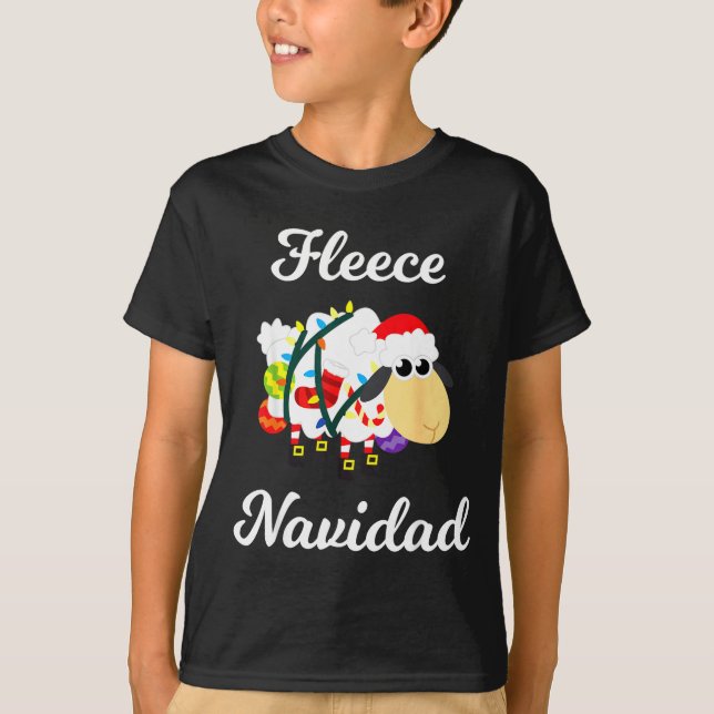 Fleece Navidad Shirt Funny Feliz Mexican Christmas (Front)