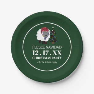 Fleece Navidad, Spanish Style Christmas Paper Plates