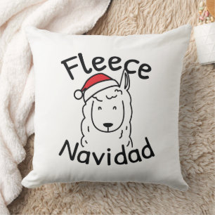 Fleece Navidad Throw Pillow