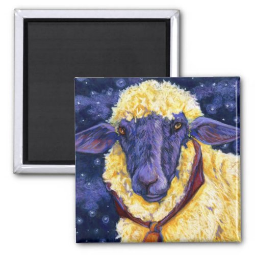 Fleece On Earth _ Starry Night Sheep Magnet