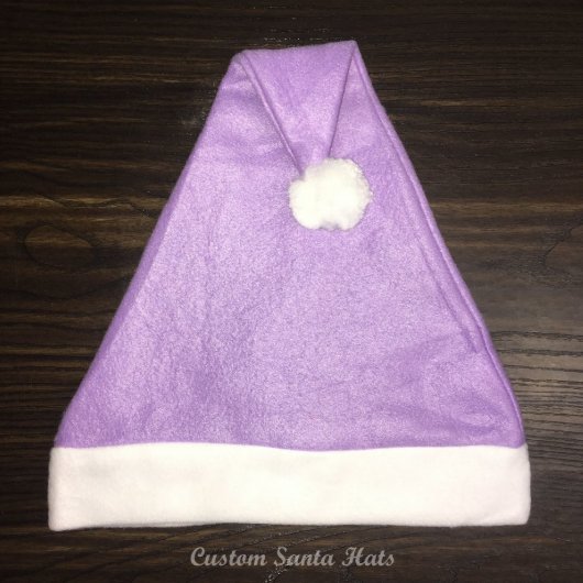 Fleece Purple Santa Hat (Front)
