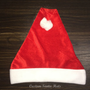 Fleece Red Santa Hat
