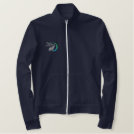 Fleece track jacket in navy Fleece track jacket in navy